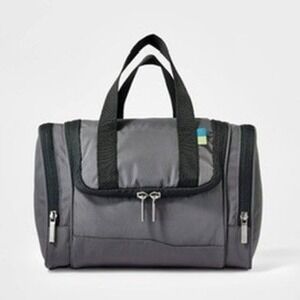 Open Story Large Hanging‎ Toiletry Bag Unisex OS Gray Recycled Travel NWT